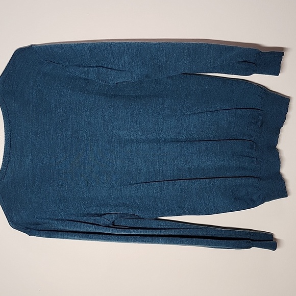 Banana Republic Teal Wool V-Neck Sweater Womens Medium. - Picture 7 of 8